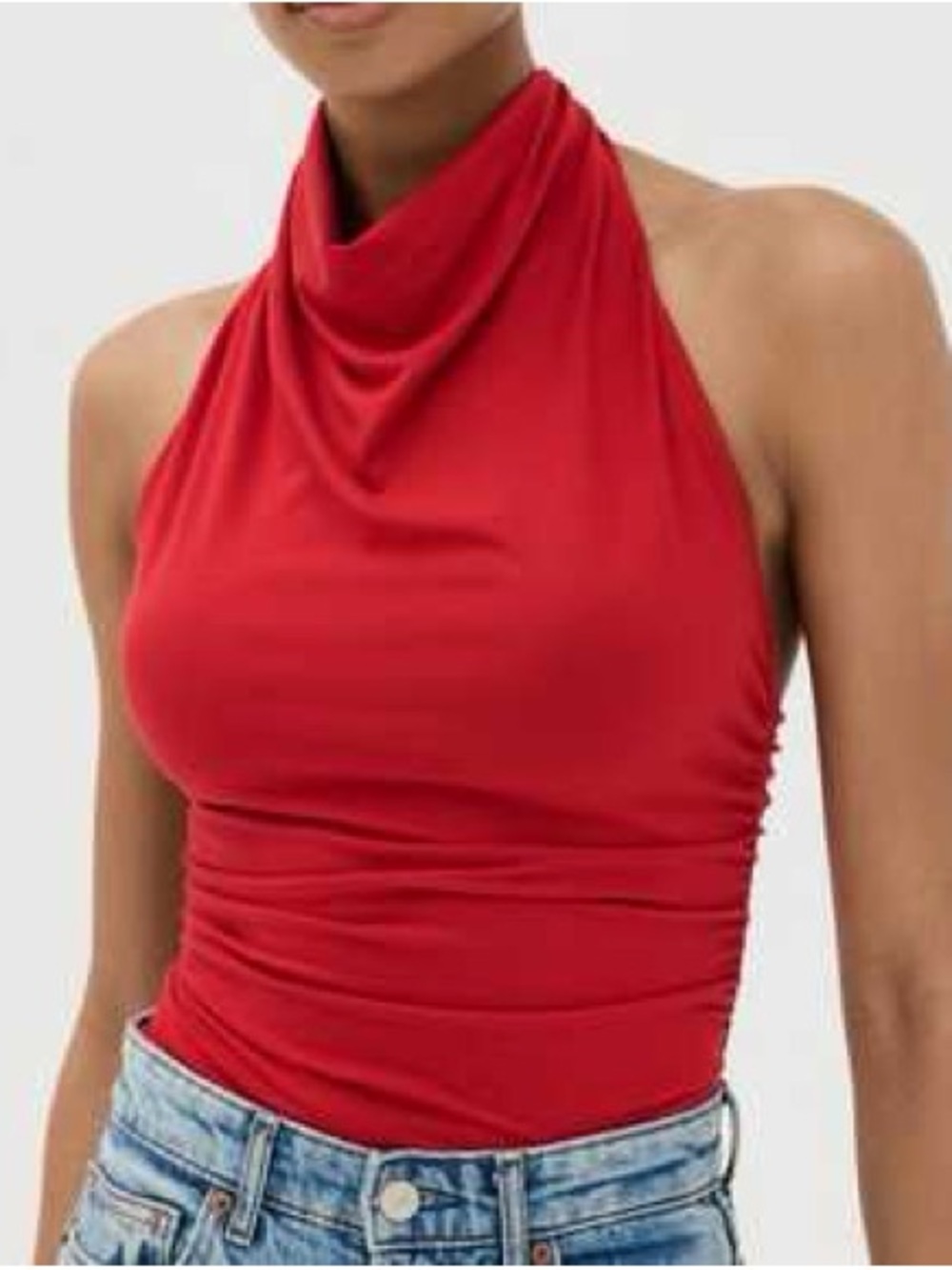 Reformation Red Halter Top